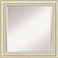 Country Whitewash Square Wall Mirror