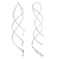 Tressa Sterling Silver Spiral Dangle Earrings