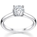 14k White Gold 1/2ct TDW Diamond Solitaire Engagement Ring (I, VS2)