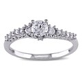 Miadora 14k White Gold 1/2ct TDW Diamond Ring (G-H, I2-I3)