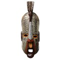 Hand Carved Wood 'Sankofa' Celebration Mask (Ghana)