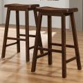 Salvador Saddle Back 29 inch Warm Cherry Brown Stools (Set of 2)