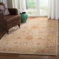 Handmade Mahal Ivory Wool Rug (8' x 10')
