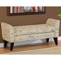 Phoenix Signature Tan Upholstered Bench