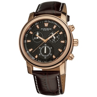 Akribos XXIV Men's Coronis Stainless Steel Chronograph Watch