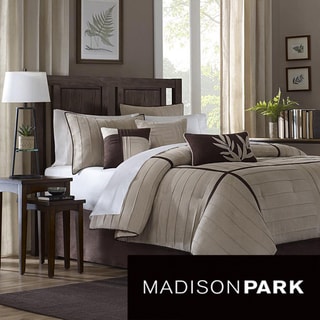 Madison Park Dune Beige/Brown 7-piece Contemporary Comforter Set