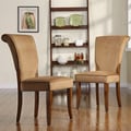 ETHAN HOME Andorra Peat Velvet Upholstered Dining Chair (Set of 2)