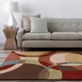 Hand-tufted Contemporary Multi Colored Circles Mayflower Wool Geometric Rug