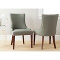 Safavieh Becca Grey Linen Dining Chair