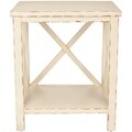 Safavieh Bridgend Distressed Ivory End Table
