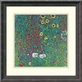 Gustav Klimt 'Farm Garden with Sunflowers, c. 1906' Framed Art Print