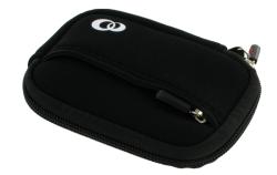 Black Neoprene Zippered Camera Sleeve