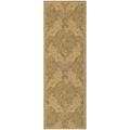 Indoor/ Outdoor Gold/ Natural Rug (2'2 x 9'11)