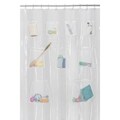 Maytex Mesh Pockets Vinyl Shower Curtain
