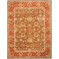 Handmade Heritage Beige/ Rust Wool Rug (8'3 x 11')