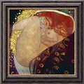 Gustav Klimt 'Danae' Framed Canvas Art