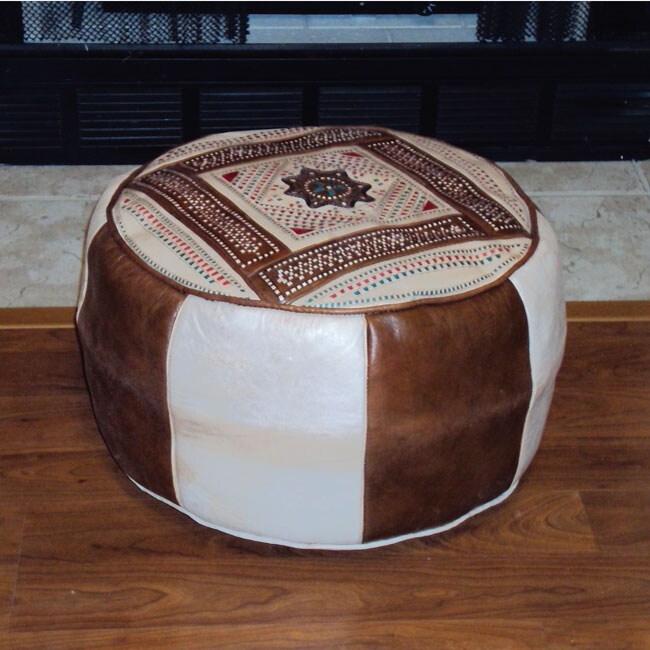 Leather Camel Berber Ottoman (Morocco) Overstock Shopping Top Rated