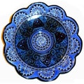 Ceramic 'Moroccan Sunset' Engraved Decorative Plate (Morocco)