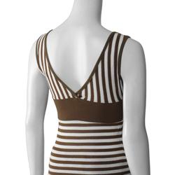 Illusion Junior's Double V-neck Striped Tank