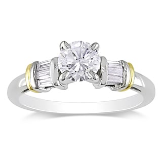 Miadora 14k Two-tone Gold 3/4ct TDW Diamond Engagement Ring (G-H, I1-I2)