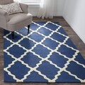 Hand-hooked Alexa Moroccan Trellis Wool Rug (5' x 8')