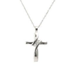 10k White Gold Diamond Accent Cross Necklace Today: 80.84 4.0 (5 ...