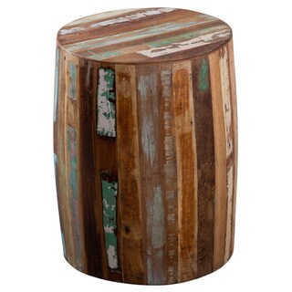 Reclaimed Wood Weathered Tanki Table (India)