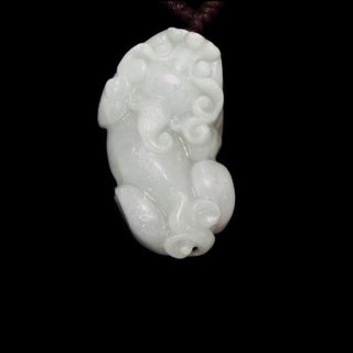 Knot Cord Jade Blessing Necklace (China)