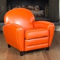 Christopher Knight Home Oversized Burnt Orange Leather Club Chair