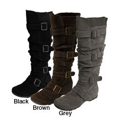 Bamboo by Journee Women's Ultrasuede Boots