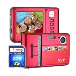 SVP Cybersnap 912 9MP Red Digital Camera with 2GB Memory Card