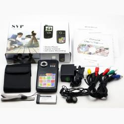 SVP MP300 Black Pocket HD Video Camera with 4GB Memory Card