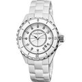 Akribos XXIV Women's Quartz Date Oversized Ceramic Bracelet Watch