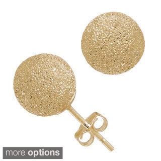 14k Yellow Gold Ball Stud Earrings