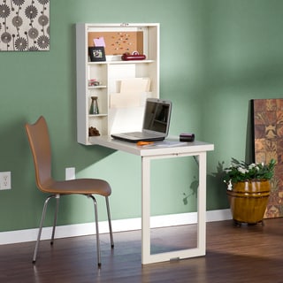 Murphy Winter White Fold-Out Convertible Desk