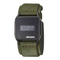 Nixon Men's 'The Atom DL' Stainless Steel Strap Digital Quartz Watch