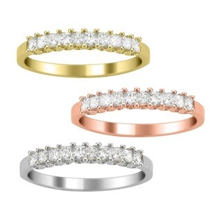14k Gold 1/2ct TDW Princess Diamond Wedding Band (H-I, I1-I2)