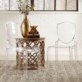 ETHAN HOME Canali Crystal Clear Sleek Modern Accent Chair (Set of 2)