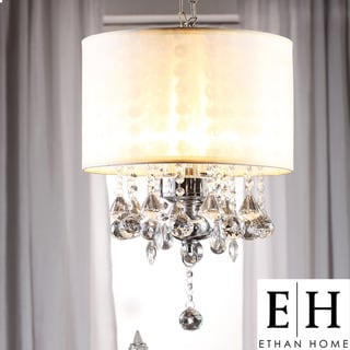 ETHAN HOME Silver Mist Crystal Chandelier
