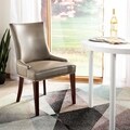 Safavieh Becca Grey Leather Dining Chair