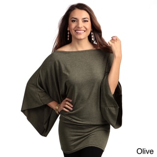 Elan Women's Dolman Sleeve Oversized Top