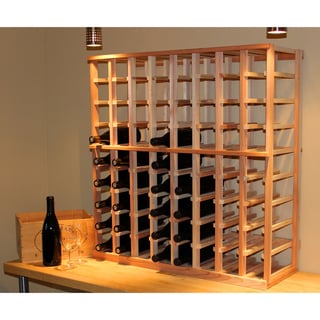 Architectural Elements Redwood 72-bottle Wine Rack