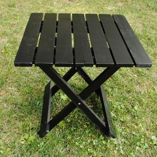 Black Folding Adirondack Side Table