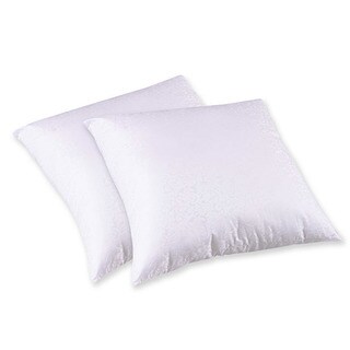 Splendorest 200 Thread Count Cotton Euro Sham Stuffer Pillows (Set of 2)