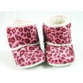 Pink Leopard Infant Girls' Crib Boots