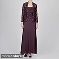Ignite Evening Women's Lace Jacket Dress