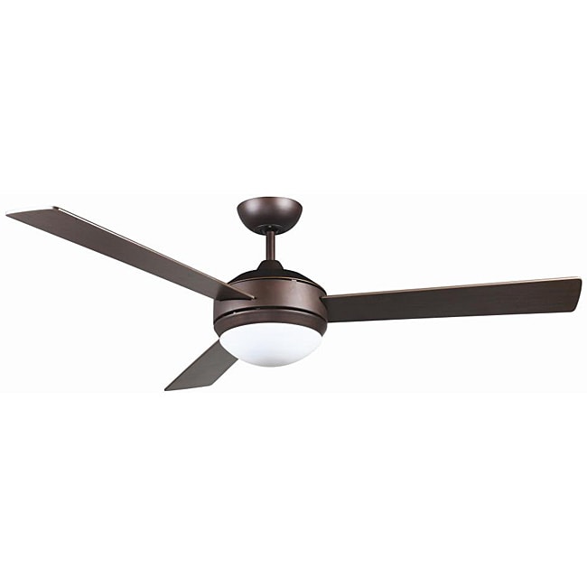 Contemporary Bronze Two-light Ceiling Fan - Overstock Shopping - Great