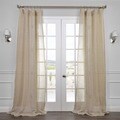 Linen Open Weave Natural 108-inch Sheer Curtain Panel