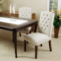 Christopher Knight Home Crown Top Ivory Linen Dining Chair (Set of 2)