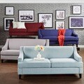 ETHAN HOME Winslow Taupe Concave Arm Modern Sofa